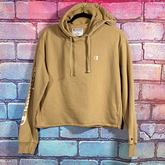 Champion Sweaters - Champion Pullover Hoodie Men’s M Tan Great Condition